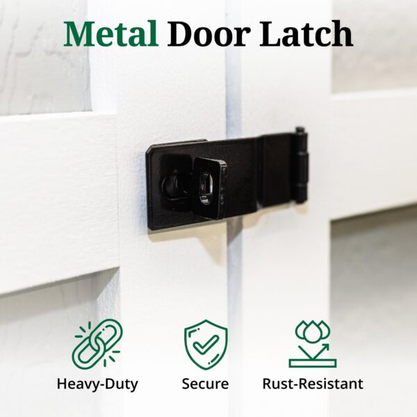 VALUE_DOOR_LATCH Little Cottage Co Value Gable Wood Shed Kit - Image 2