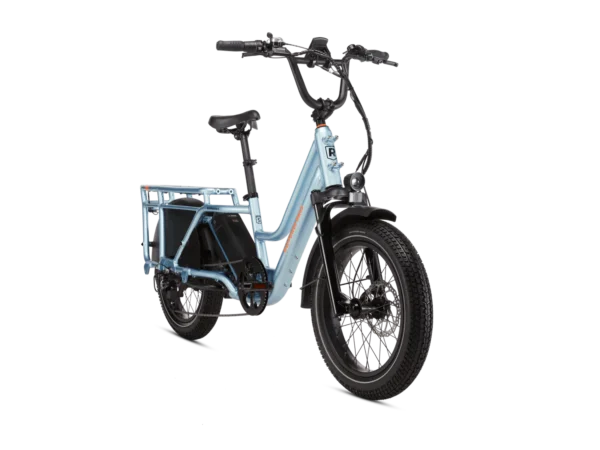 Wagon_5_Metallic_Blue_Right_Angle Rad Power Bikes RadWagon 5 Electric Cargo Bike - Image 6
