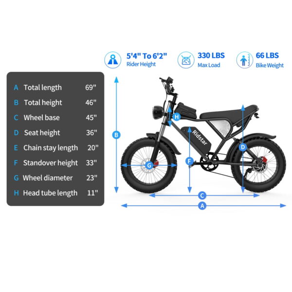 a0ed7560-ada1-42bf-9464-673a699282bc.b0f2440aa6d543ff0082a9516a9cc8fc Ridstar Electric Bike for Adults 1500w 33mph,48v 20ah Electric Bicycle,20" Fat Tire,7-Speed Mountain Bike Ul2849 - Image 2