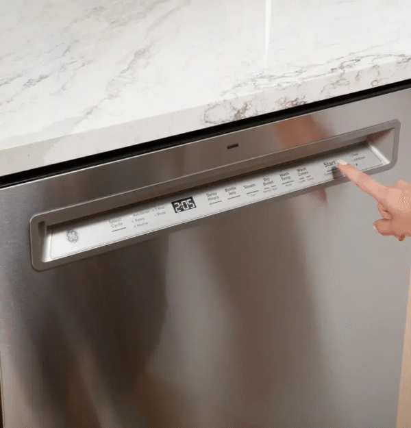 a1185dec-bd95-4d5d-92fb-27cfbba116a2 GE - 24" Front Control Built-In Tub Dishwasher with 3rd Rack, Sanitize Cycle and 47 dBA - Stainless Steel - Image 8