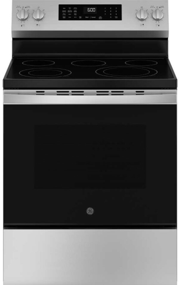 adwda__22282_88256__92517 GE 30" Freestanding Electric Convection Range GRF600AVSS - Image 1