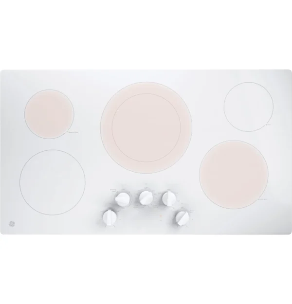 b27f3068-1674-4ef6-b463-c1bf83081638 GE 36" Built-In Electric Cooktop JP3036TLWW - Image 2