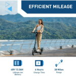 Hiboy X300 Electric Scooter, 700W Peak Motor, 12" Pneumatic Tires, 23 Mph & 38 Miles Range, Folding Commuter Electric Scooter for Adults - Image 7