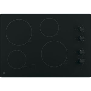 GE 30" Built-In Knob Control Electric Cooktop JP3030DWBB