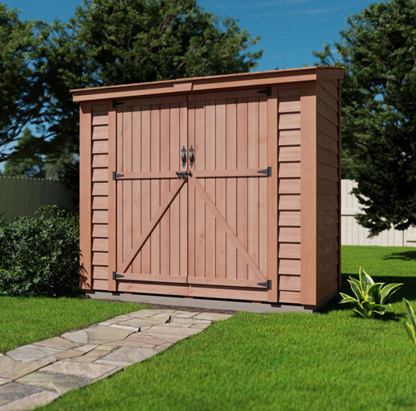 double-door-wooden-shed-spacesaver-8x4-garden-storage_700x692 Outdoor Living Today SpaceSaver 8×4 with Double Door - Image 1