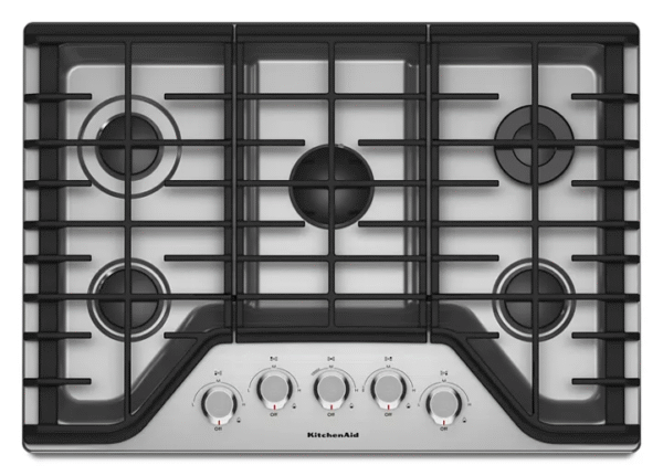 download (24) KitchenAid 30" 5-Burner Gas Cooktop KCGS350ESS - Image 1