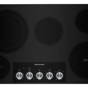 KitchenAid 36" Electric Cooktop with 5 Elements and Knob Controls