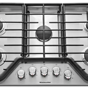 KitchenAid 36" 5-Burner Gas Cooktop KCGS356ESS