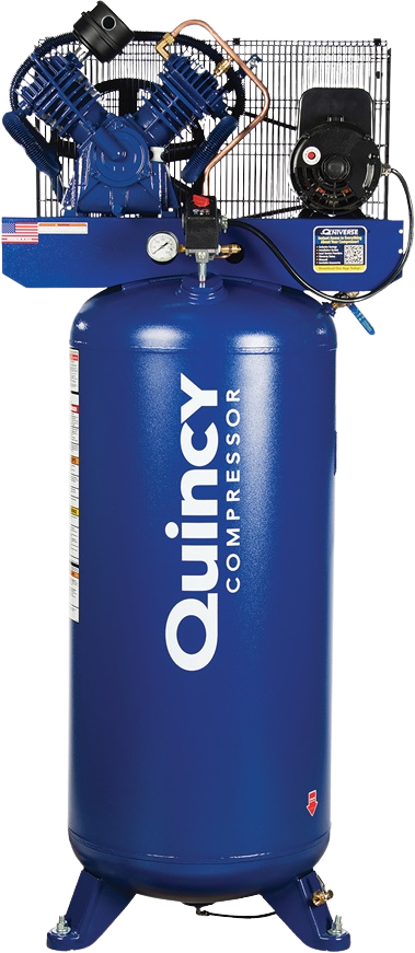 download (5) Quincy QT-54 5HP 60-Gallon Two-Stage Air Compressor - Image 1
