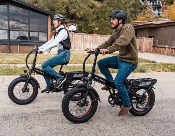 download (6) Heybike Fat Tire Mountain Electric Bike, 1200 W, 45 Miles, 1~3 Pedal Assist, Grey - Image 2