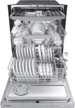 DW80B7070US Samsung 24" Smart Top Control Dishwasher with Pocket Handle - 42 dBa - Fingerprint Resistant Stainless Steel - Image 7