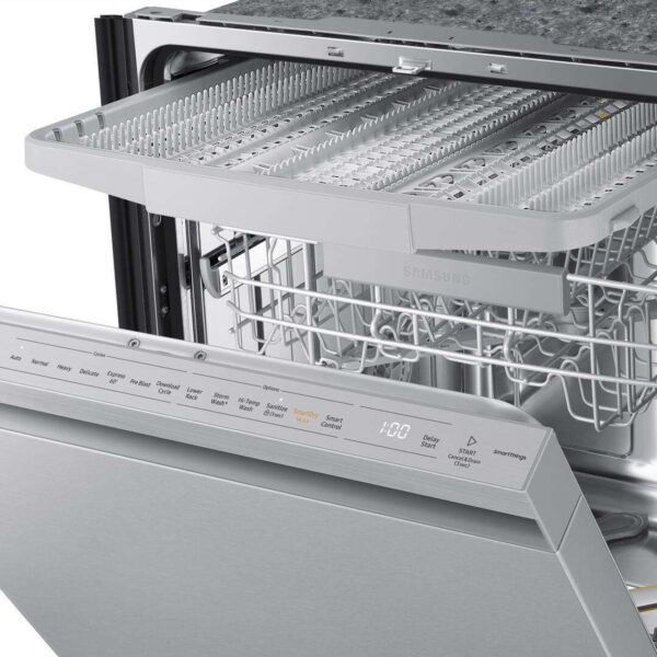 dw80b7070us-samsung-24-samsung-smart-built-in-top-control-dishwasher-with-pocket-handle-fingerprint-resistant-stainless-steel-77__99090_59886__08283 DW80B7070US Samsung 24" Smart Top Control Dishwasher with Pocket Handle - 42 dBa - Fingerprint Resistant Stainless Steel - Image 6