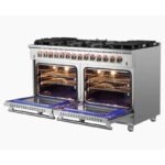 FORNO Massimo 60-Inch Freestanding Dual Fuel Range in Stainless Steel - FFSGS6125-60 - Image 6