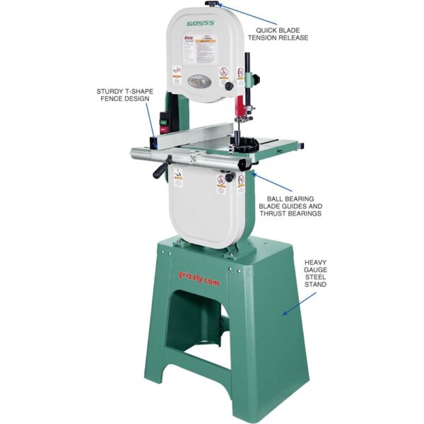 g0555_det1-63d60066a2d275acb16bd0d43d0318bd Grizzly G0555 14" 1 HP Bandsaw - Image 10