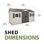 Lifetime Legacy 15 ft x 8 ft Outdoor Storage Shed - 60465 - Image 3