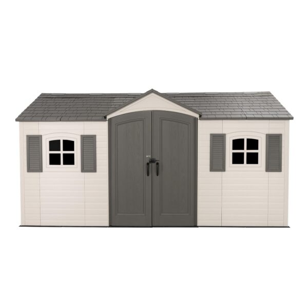 lifetime-legacy-15x8-shed-front-view-doors_2000x2000 Lifetime Legacy 15 ft x 8 ft Outdoor Storage Shed - 60465 - Image 2