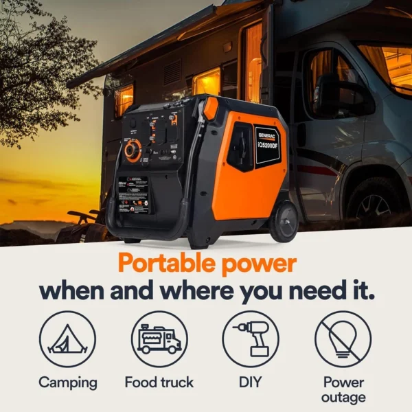 s-l960 (4) Generac iQ5200 DF 3900 Watt Electric Start Dual Fuel Inverter Generator - Image 6