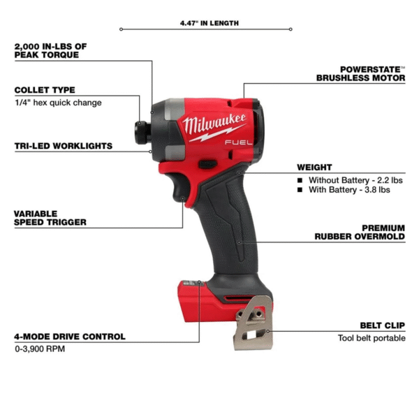 shopping (20) Milwaukee M18 FUEL 5 Tool Combo Kit - Image 2