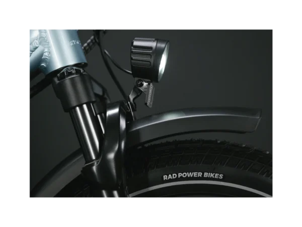 transparent_Wagon_5_Metallic_Blue_Glamshot_Headlight Rad Power Bikes RadWagon 5 Electric Cargo Bike - Image 2